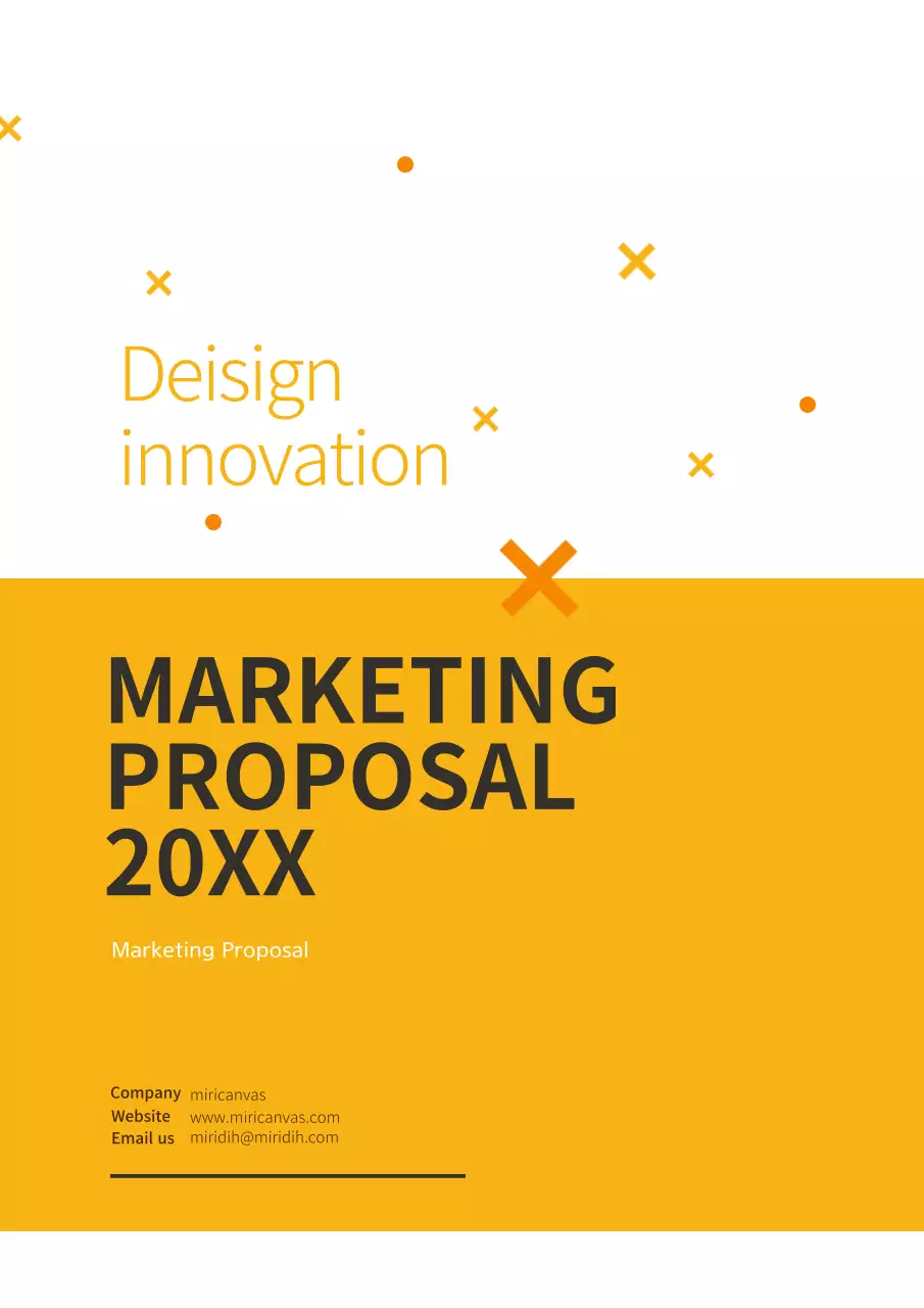 Orange Modern Marketing Proposal