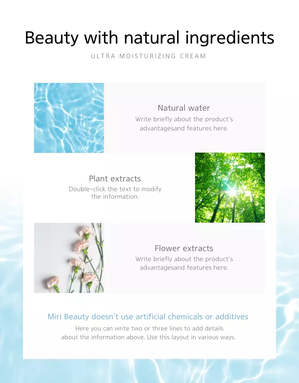 Cosmetics detail page