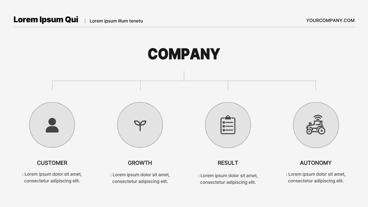Grey Minimal Company Guide Presentation