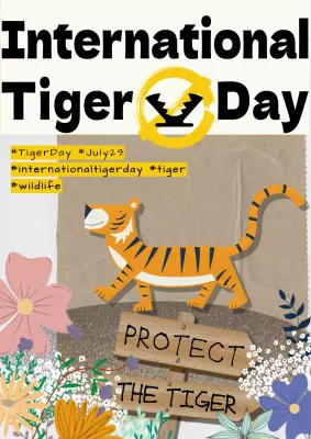 (Premium) Promote World Tiger Day with a fairytale concept