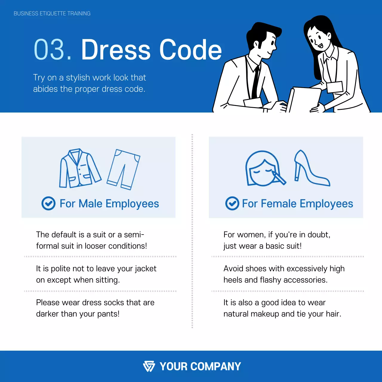 Blue Comic Employee Guide Instagram Carousel