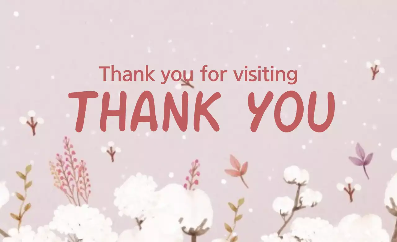 Banner de cartão de agradecimento floral rosa