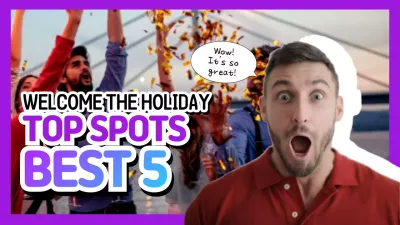 Purple Trendy Holiday Promotion YouTube Thumbnail