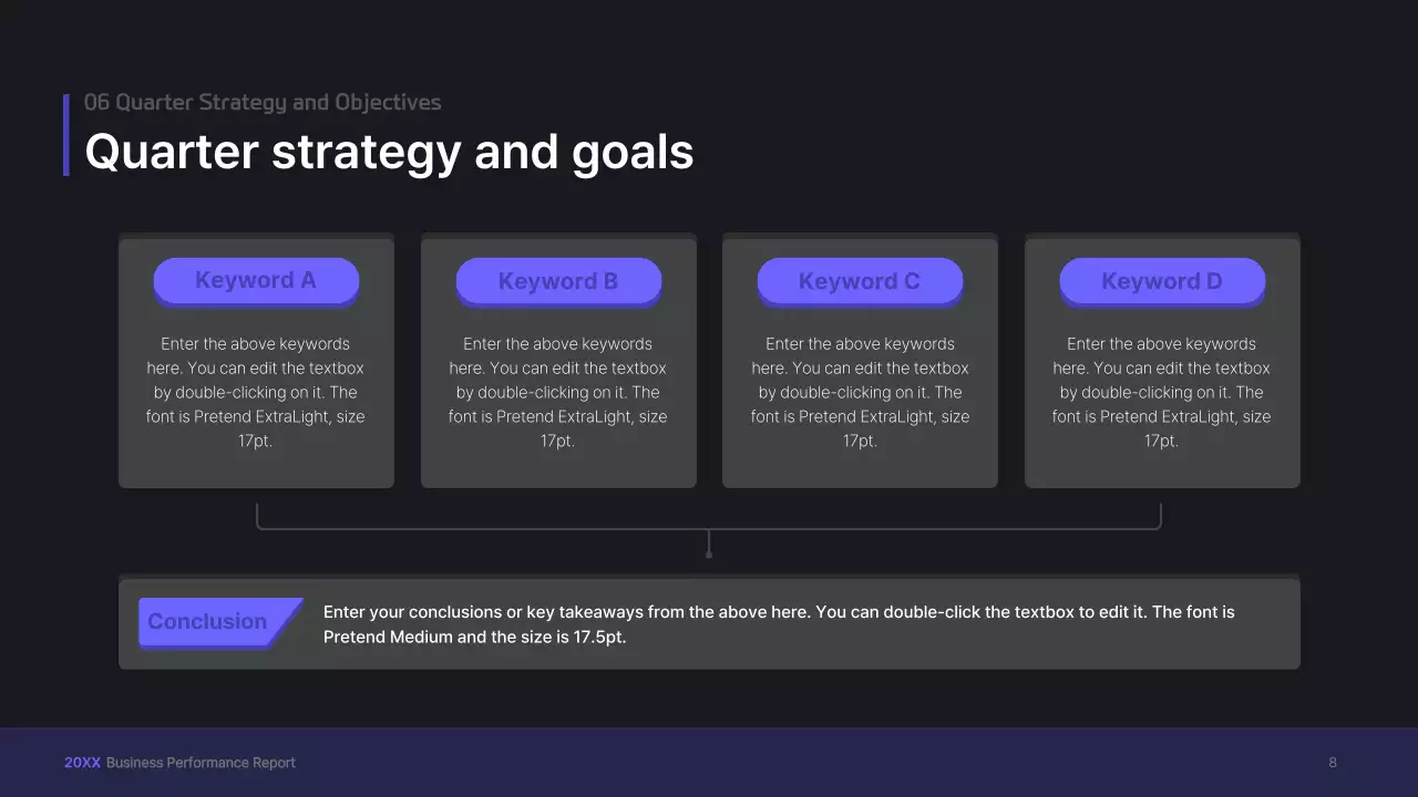 Purple, three-dimensional UI concept business presentation kit