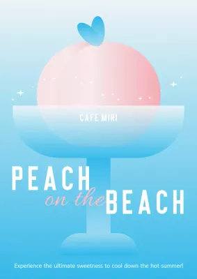 Blue Minimal Summer Promotion Poster