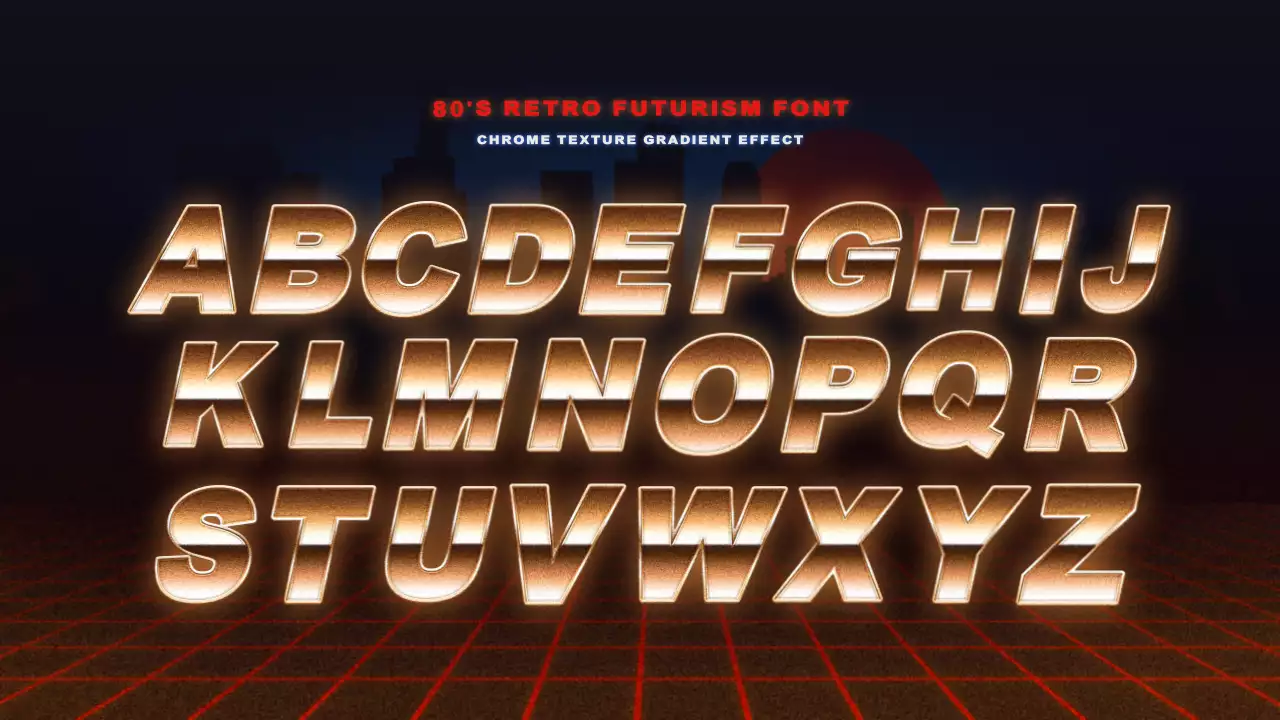 Red Retro Futurism Template Design YouTube Thumbnail