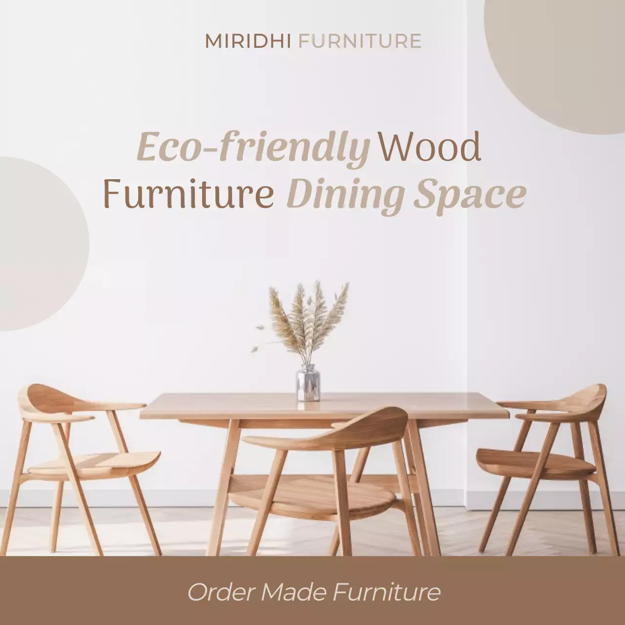Beige Minimalist Furniture Promotion Social Media Post