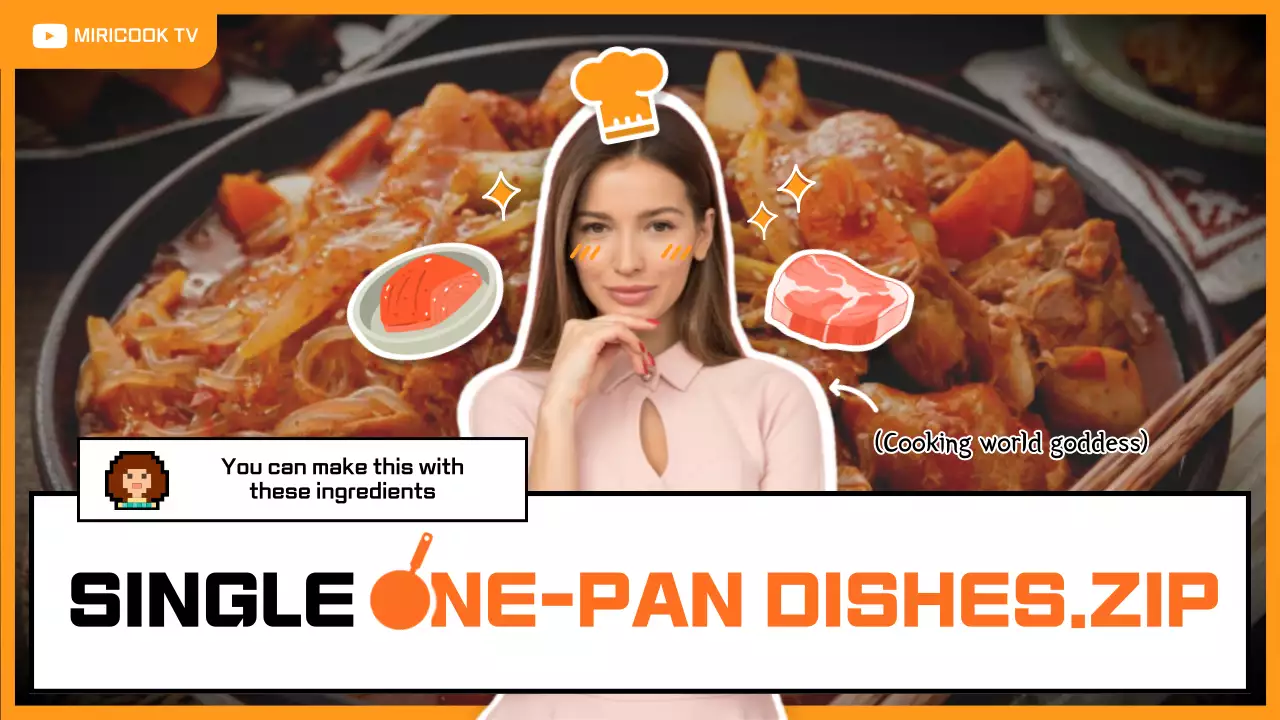 Orange Trendy Cooking Guide YouTube Thumbnail