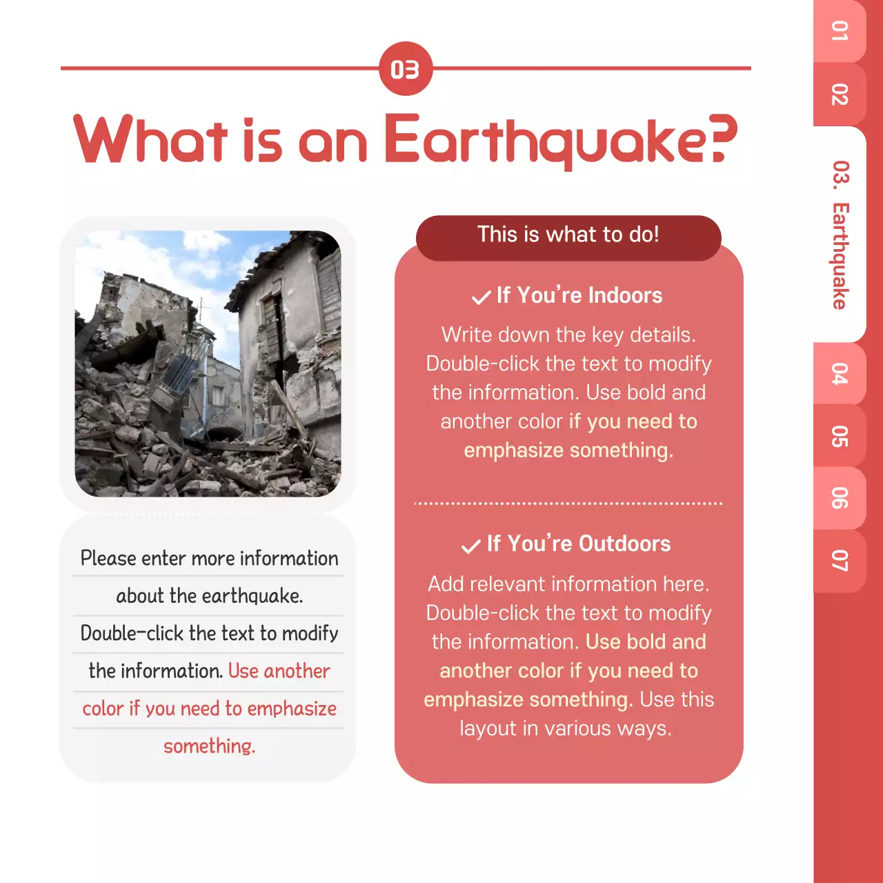 Turquoise disaster preparedness guidebook cardnews design