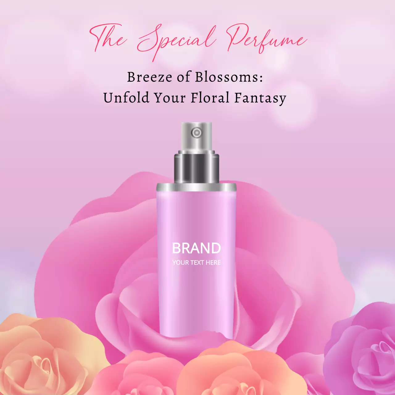 Pink Elegant Perfume Promotion Instagram Post