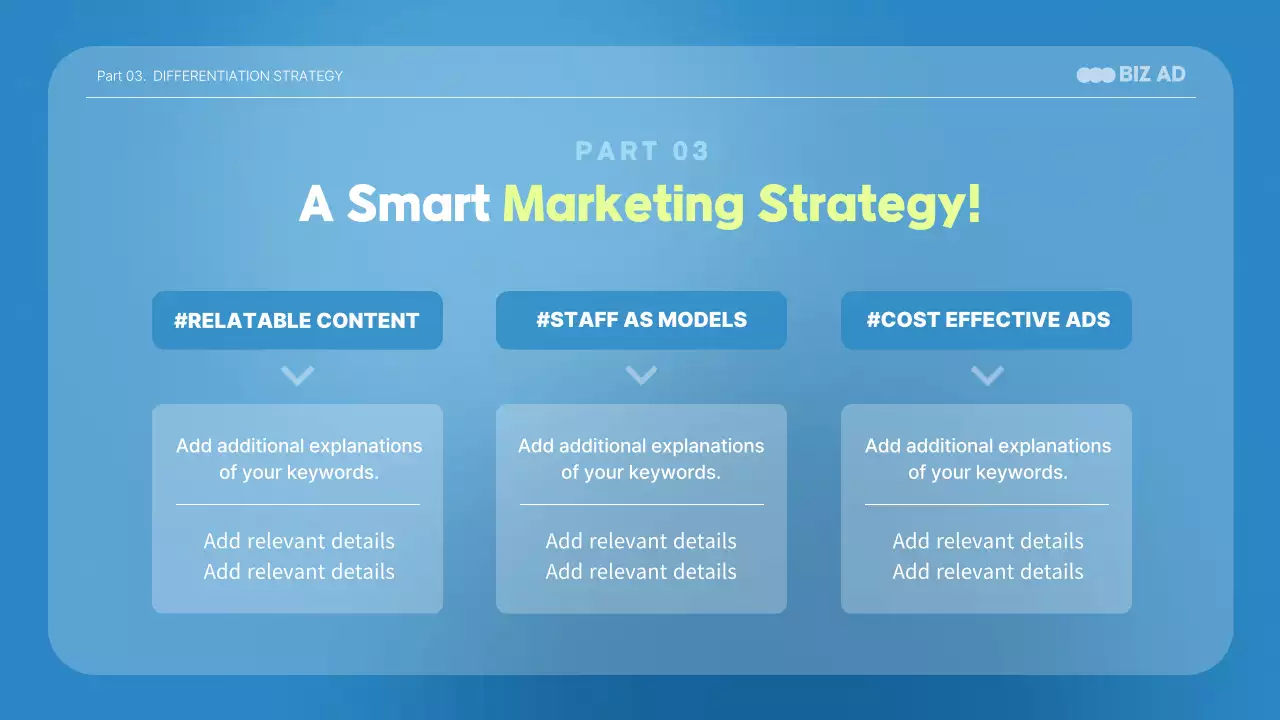 Medical presentations in blue