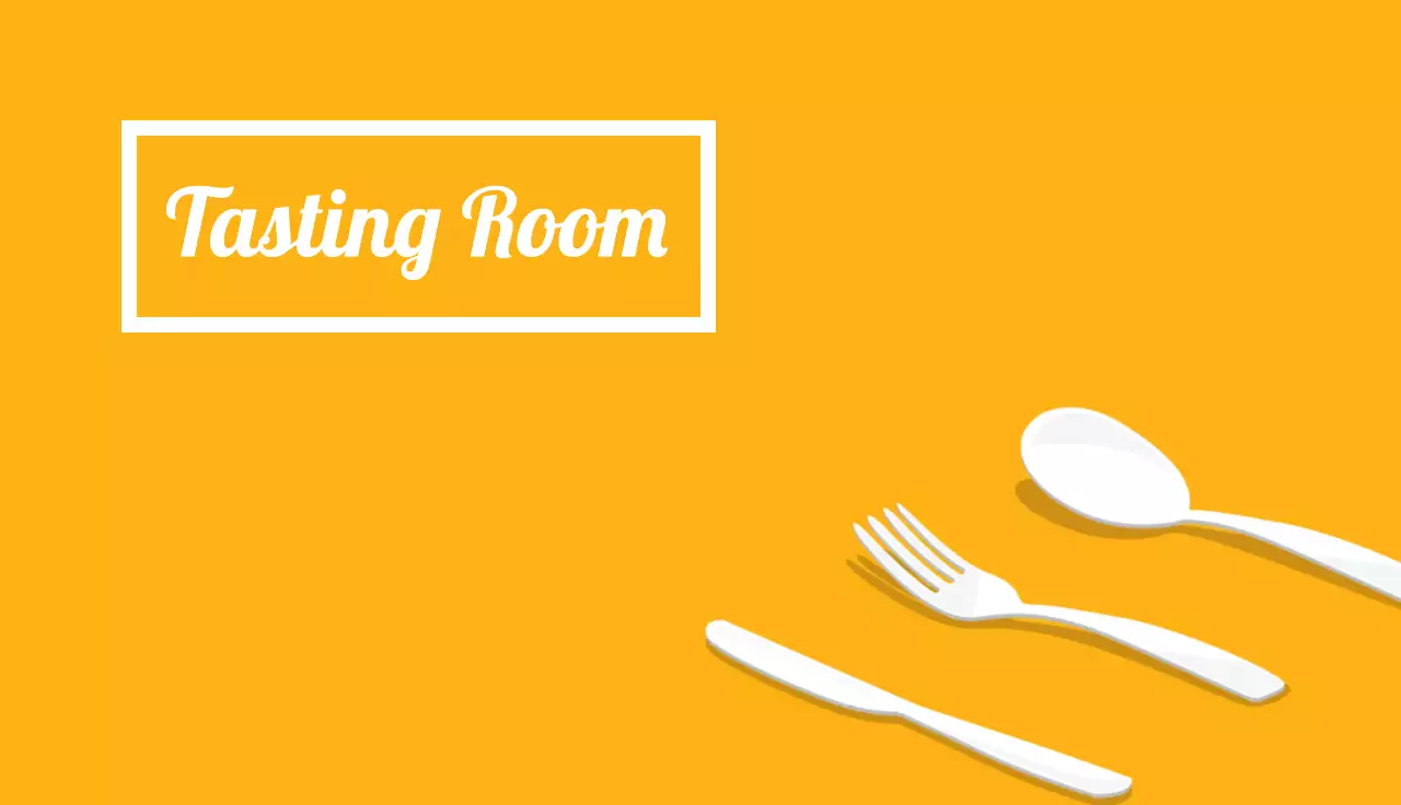 Yellow Minimal Tasting Room Business Card