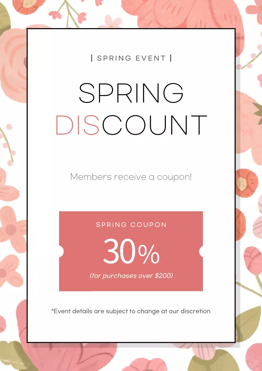 Spring Sale