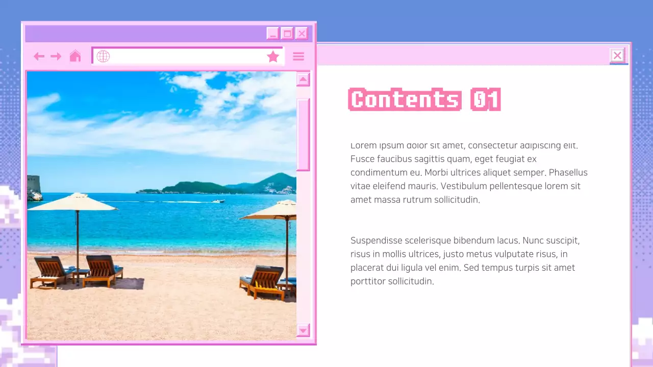 Presentasi Perencana Proyek Retro Ungu