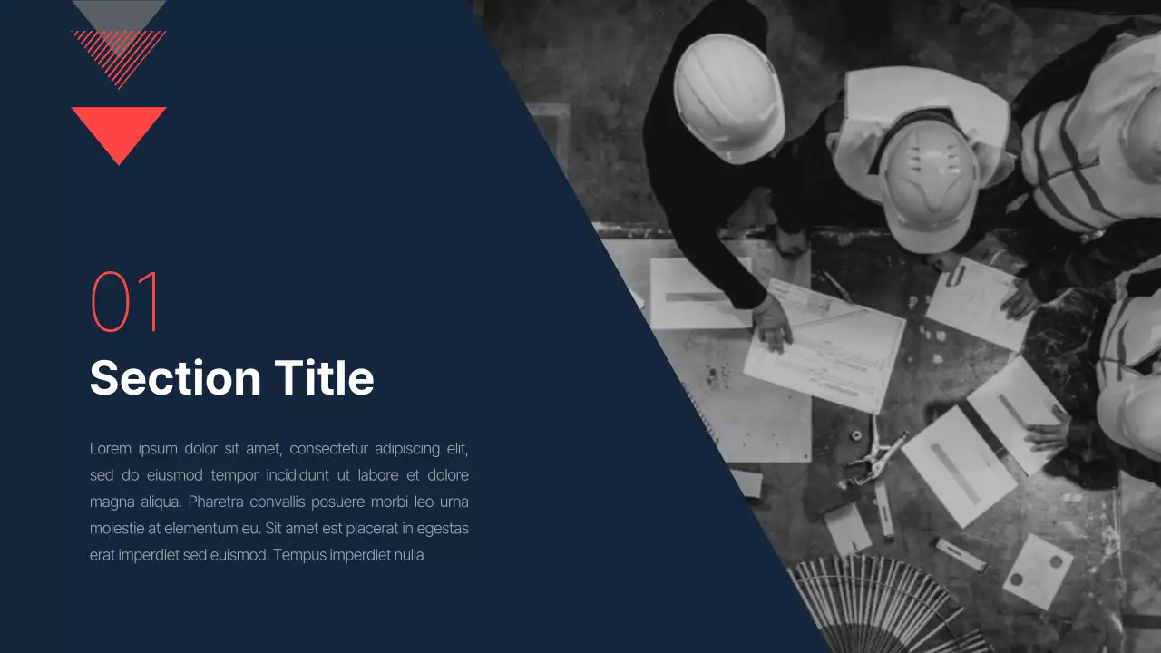 Navy Modern Business Presentation