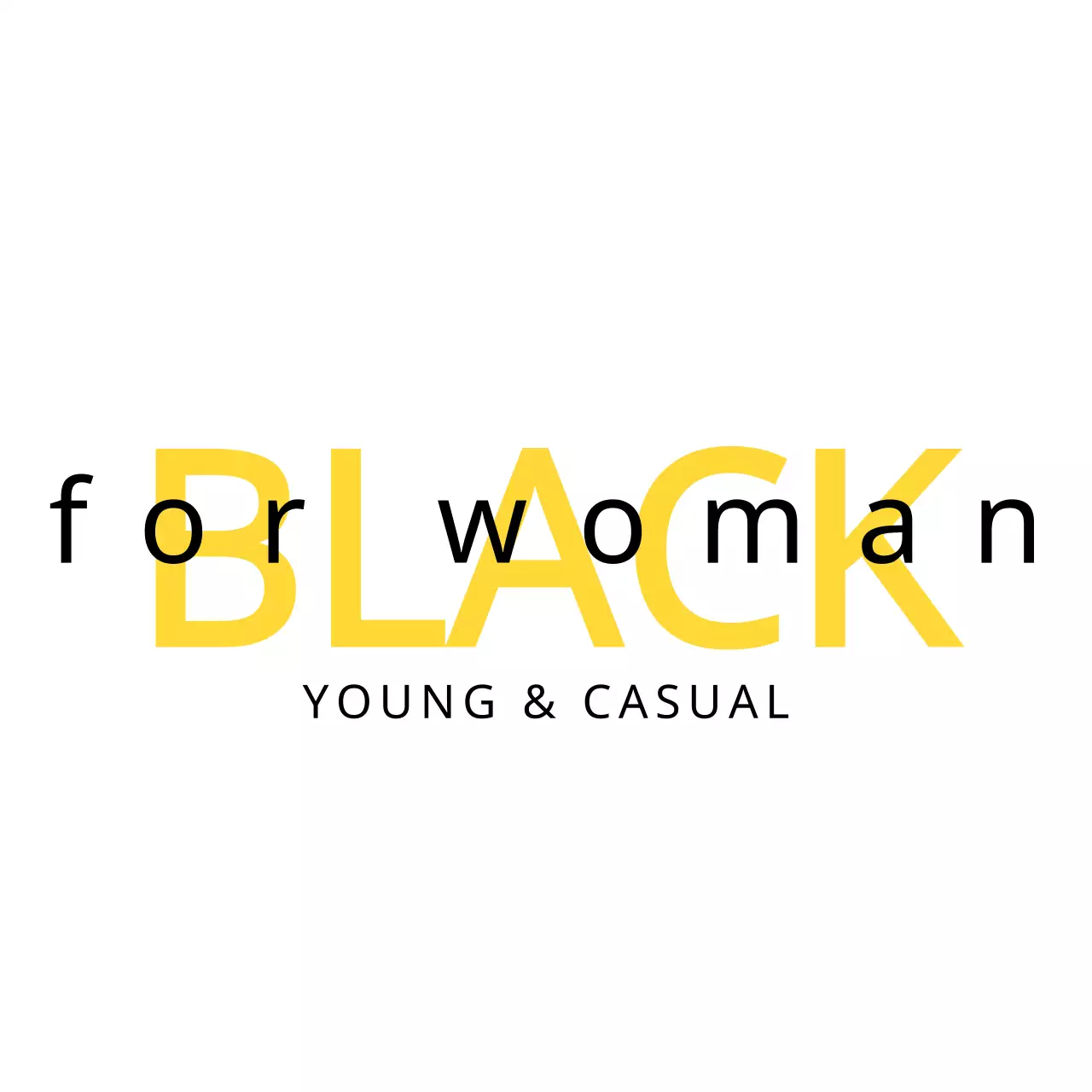 Yellow Modern Fashion Advertisement Logo