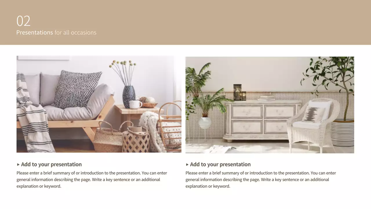Beige Modern Interior Design Template Presentation