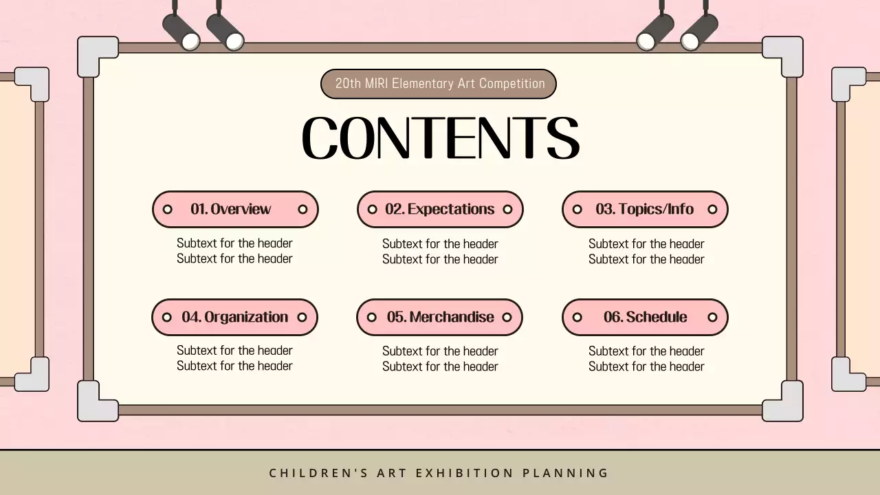 Beige Modern Art Exhibition Guide Presentation