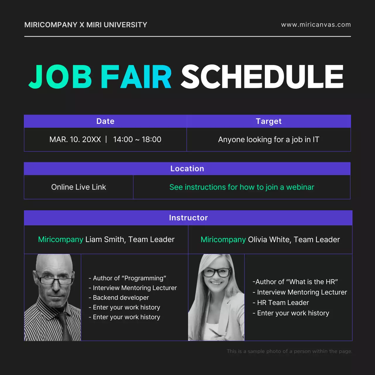 Black Modern Job Fair Announcement Instagram Carousel