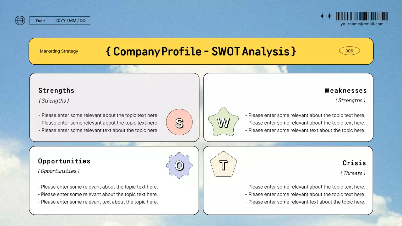 Yellow Whimsical Business Presentation
