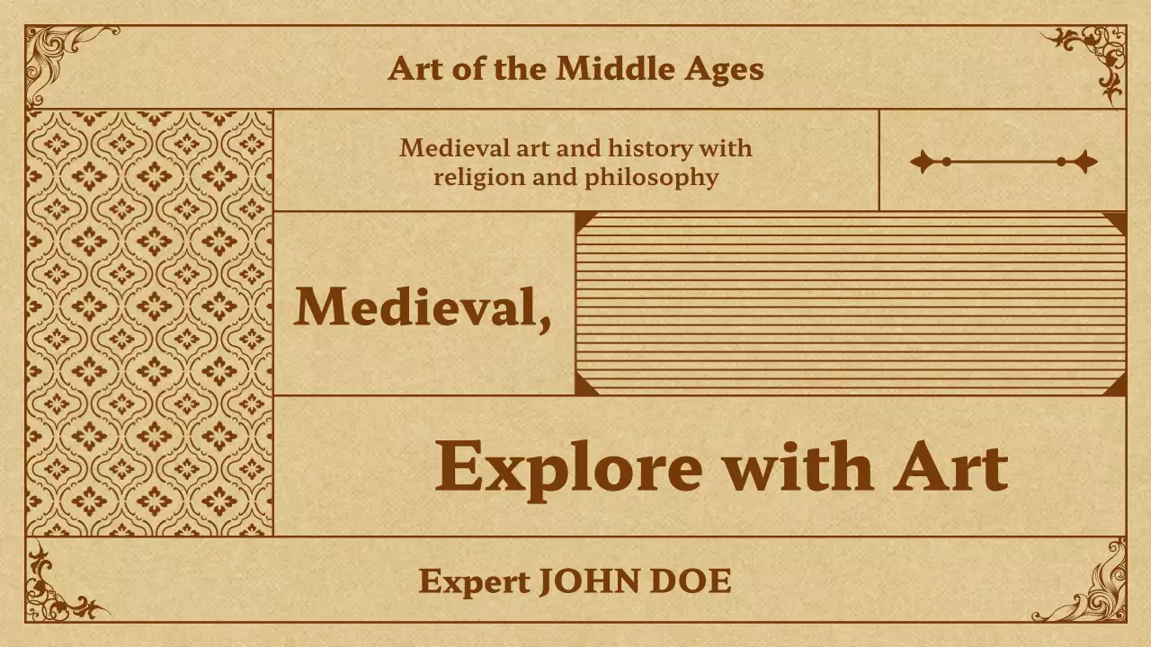 Beige Medieval Art Event Presentation