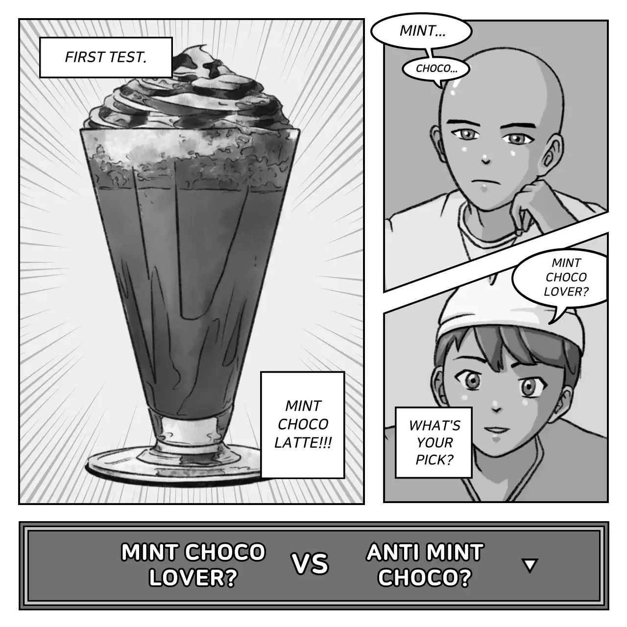 Blue Animation Food Quiz Instagram Carousel