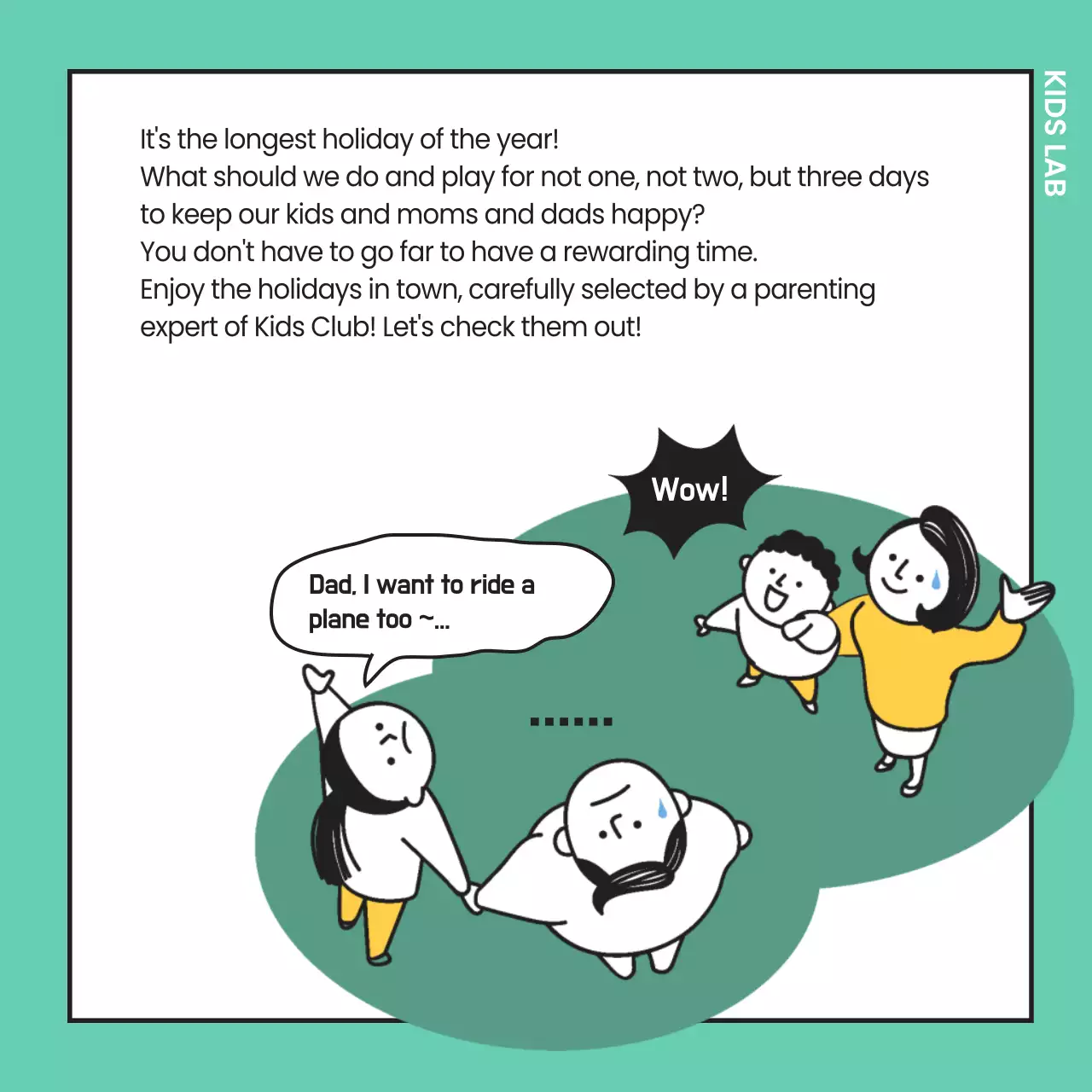 Yellow Minimal Family Event Guide Instagram Carousel