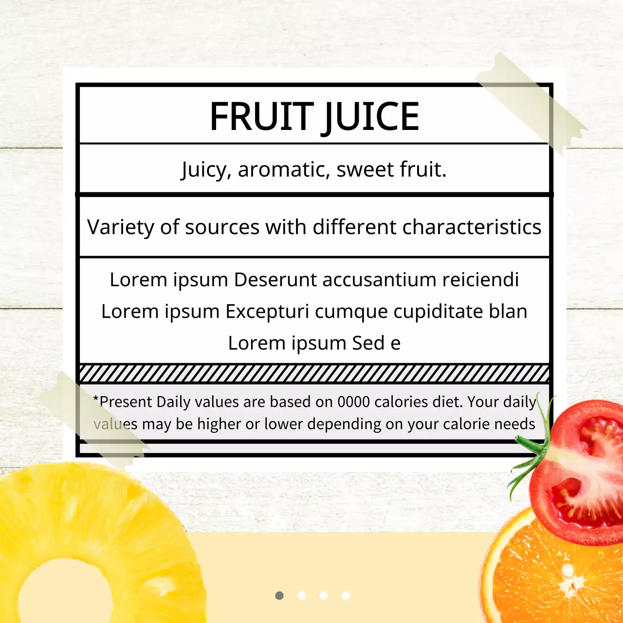 Carousel Instagram Promosi Jus Modern Berwarna-warni