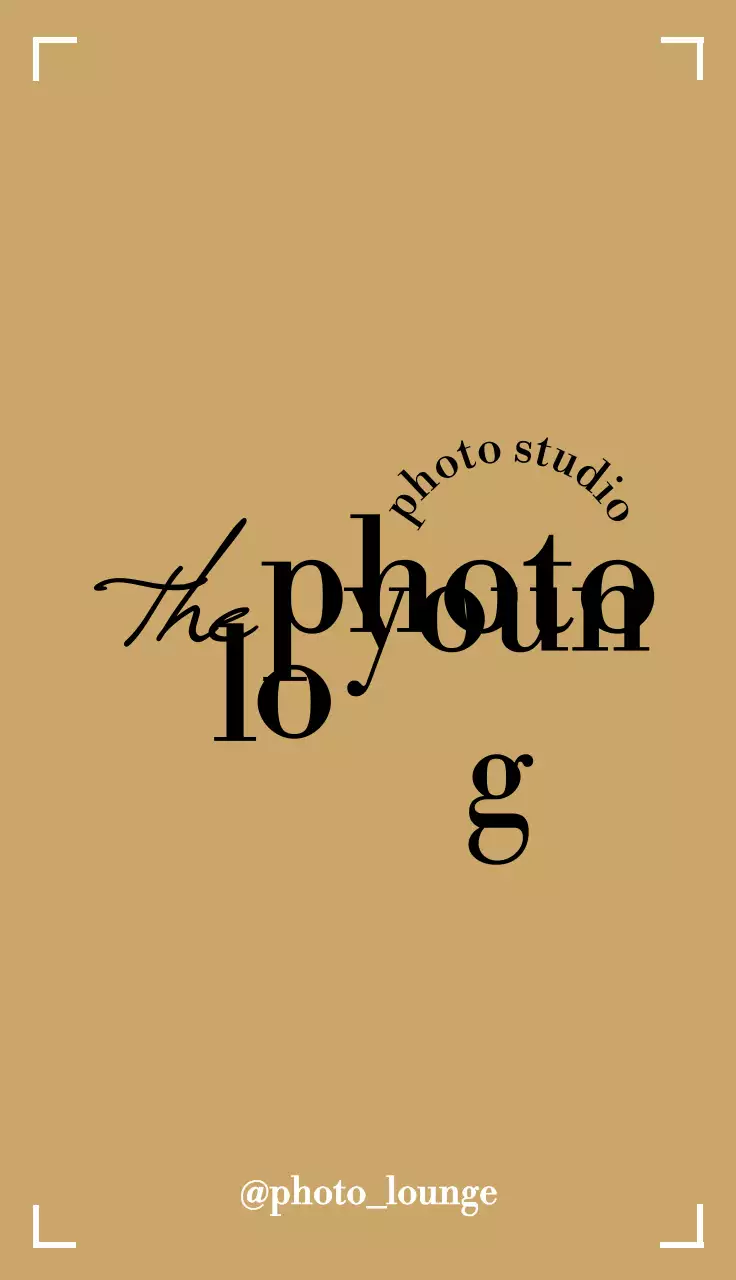 Promote your photo studio with a black and white photo frame