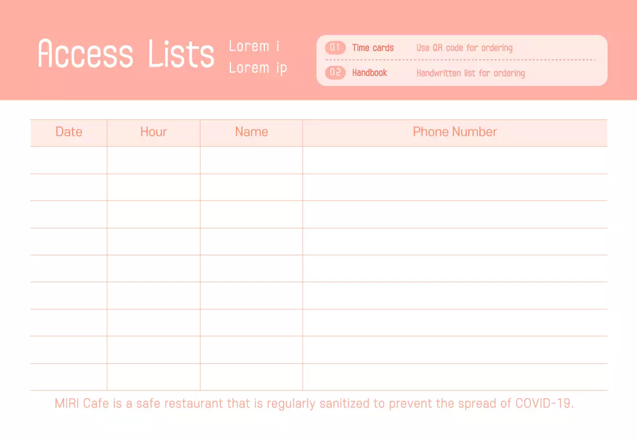 Danh sách khách truy cập Corona
