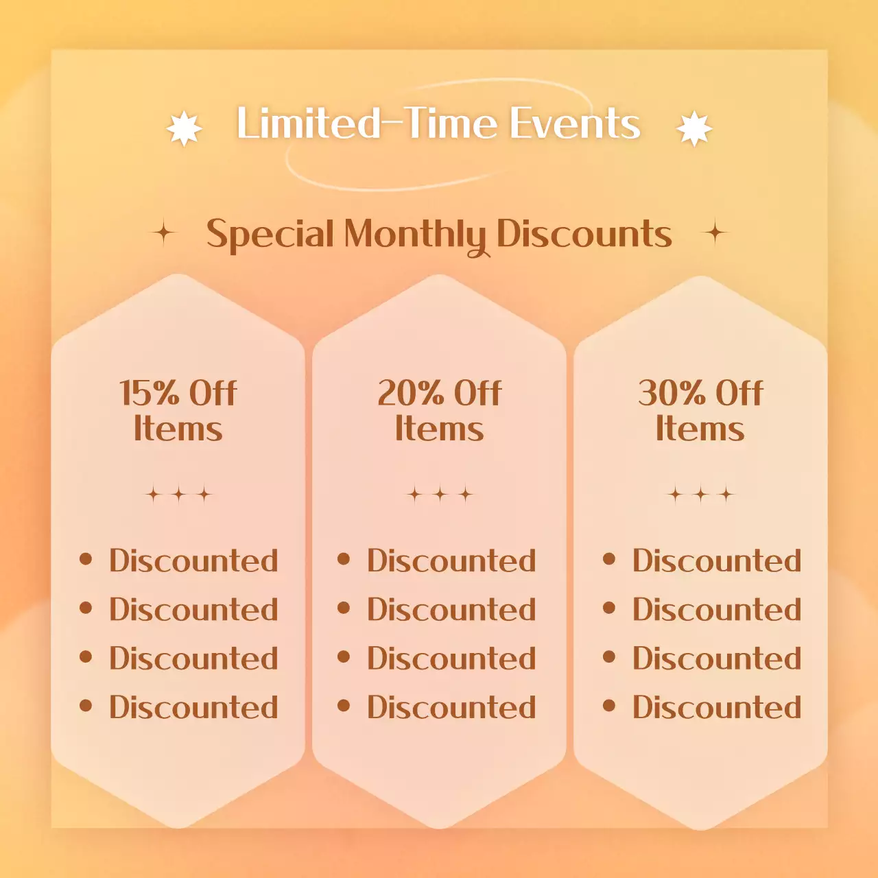 Orange Trendy Picks Promotion Instagram Carousel