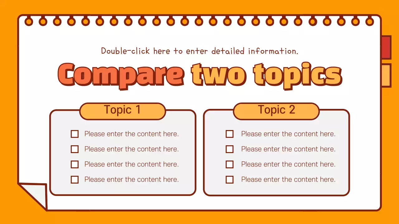 Orange Retro School Guide Presentation