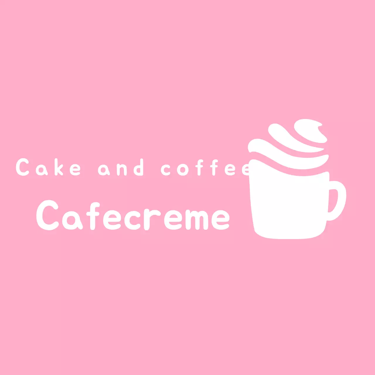 Pink Minimal Coffee Advertisement Logo