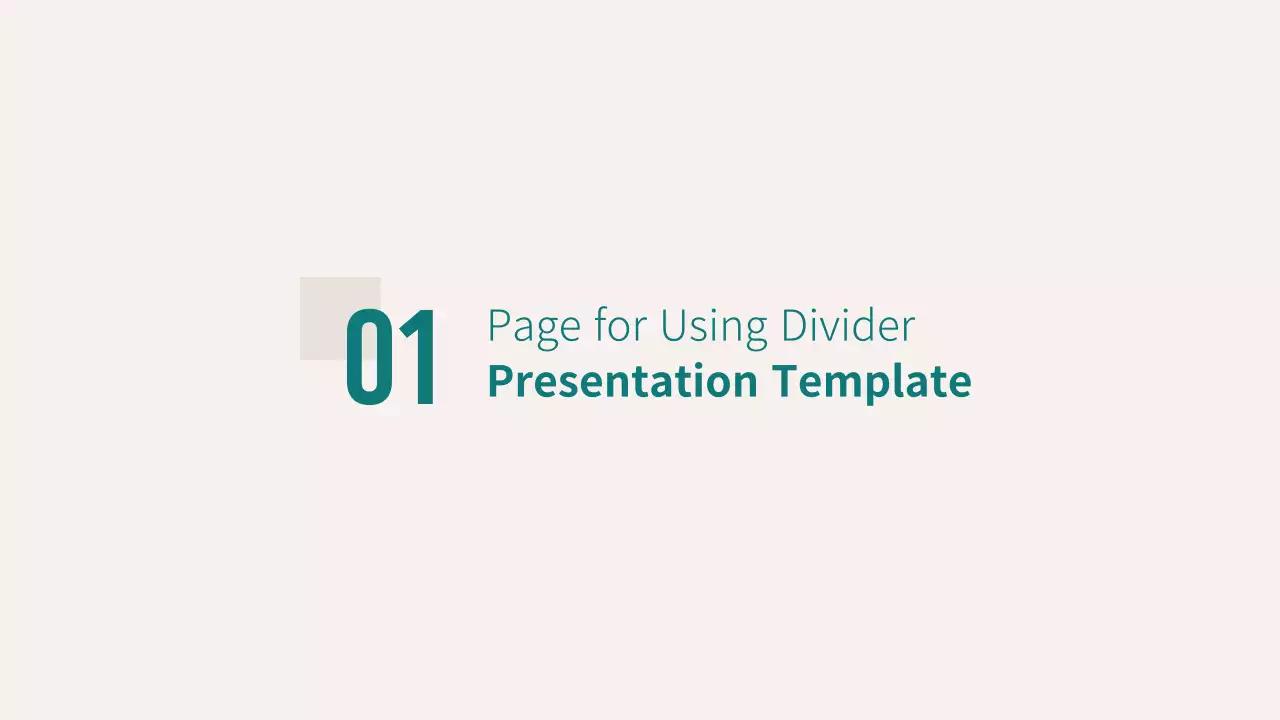 Teal Clean Business Presentation