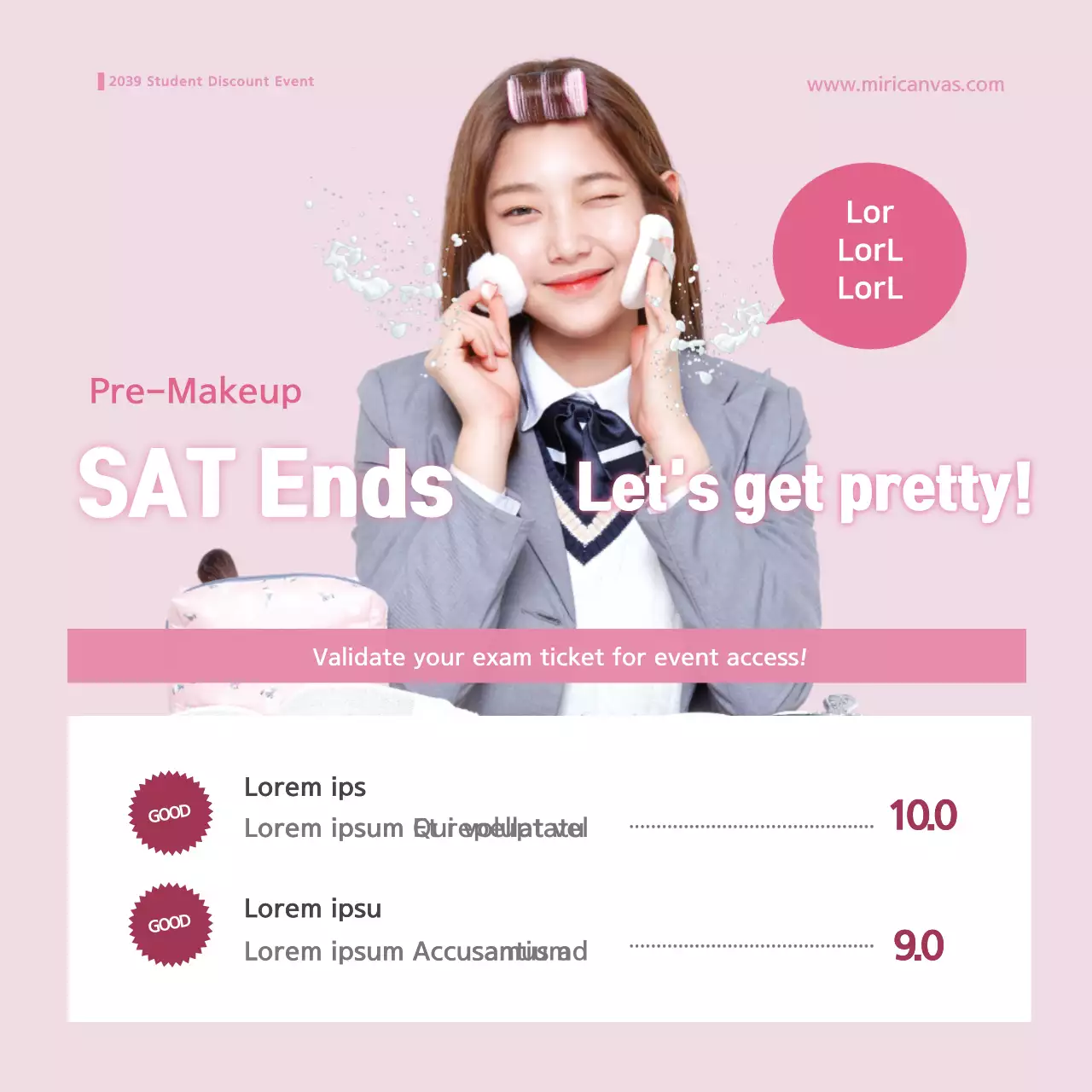 Pink Trendy Makeup Promotion Banner