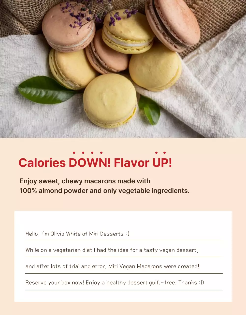 Introducing Mint and Red Vegan Macaron Funding