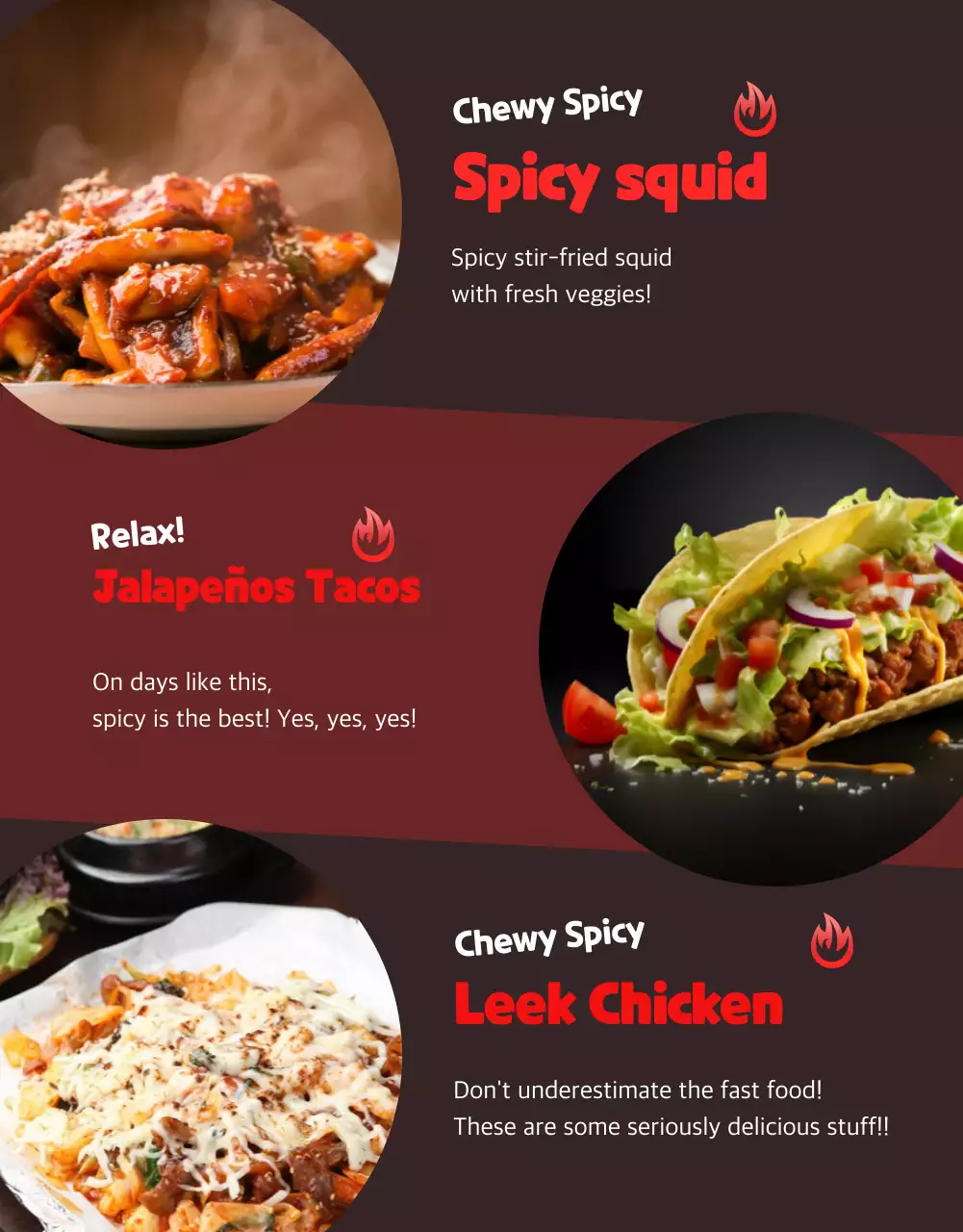 Poster Promosi Pedas Trendi Merah