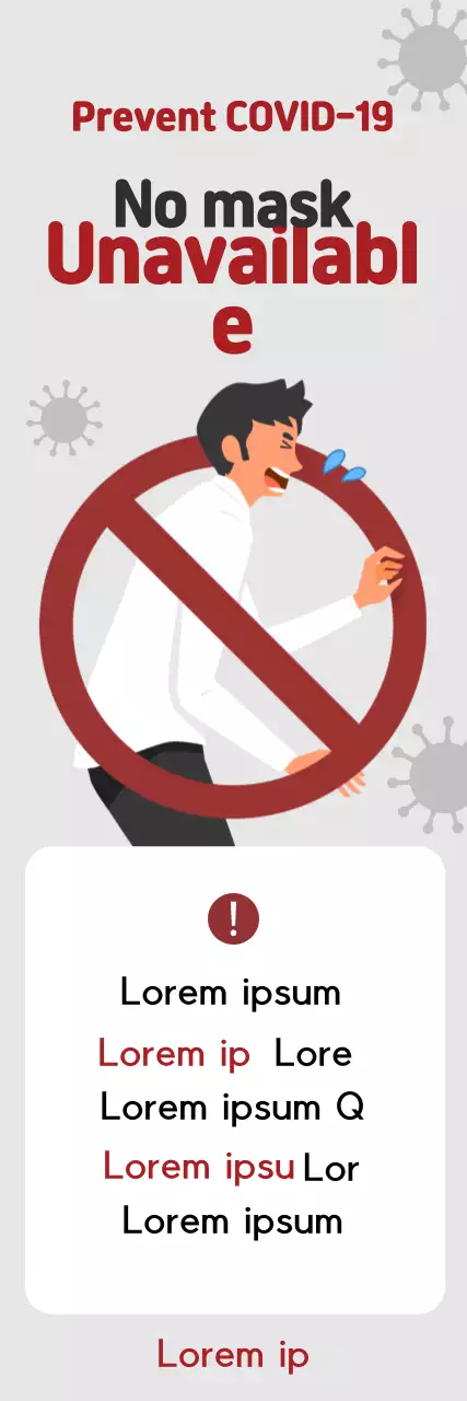 Gray Red Illustration Corona Access Guide