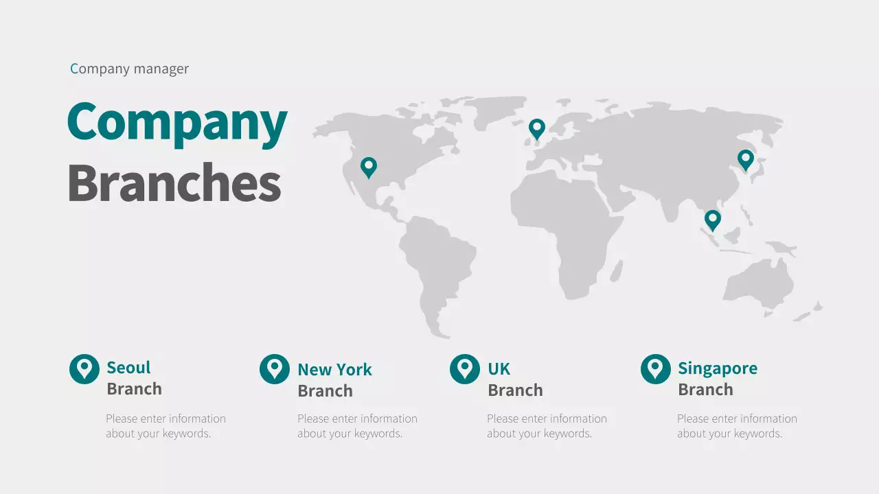 Grey Modern Company Information Infographic