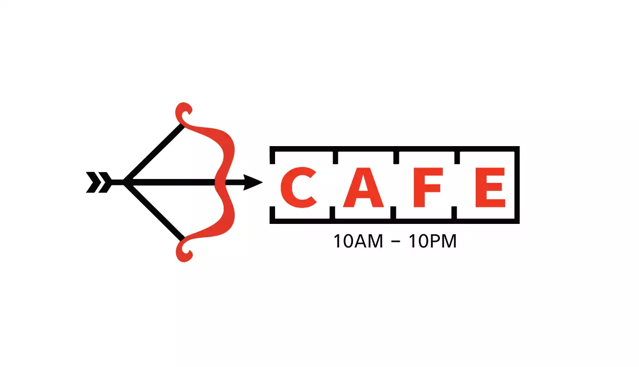 Red Minimal Cafe Business Card