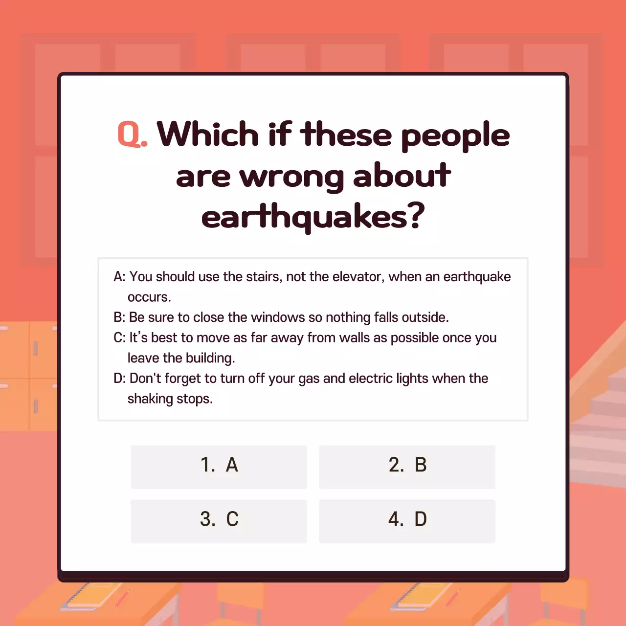 Blue Comic Earthquake Test Instagram Carousel