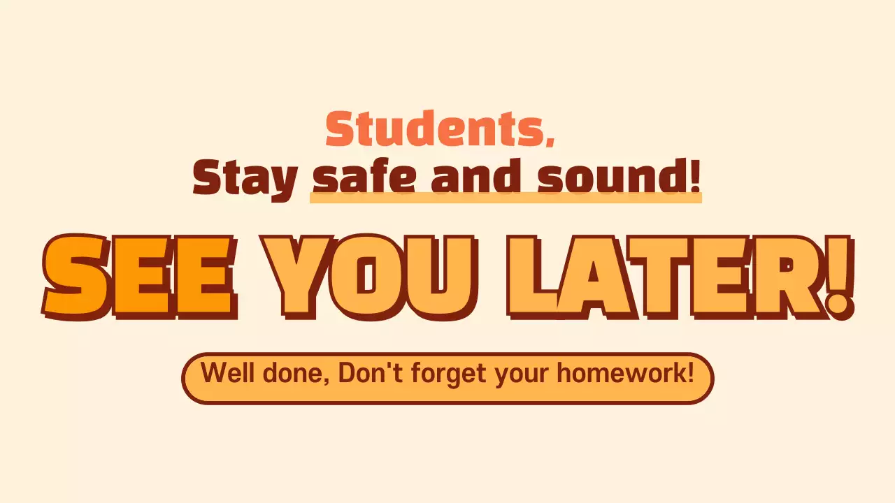 Orange Retro School Guide Presentation