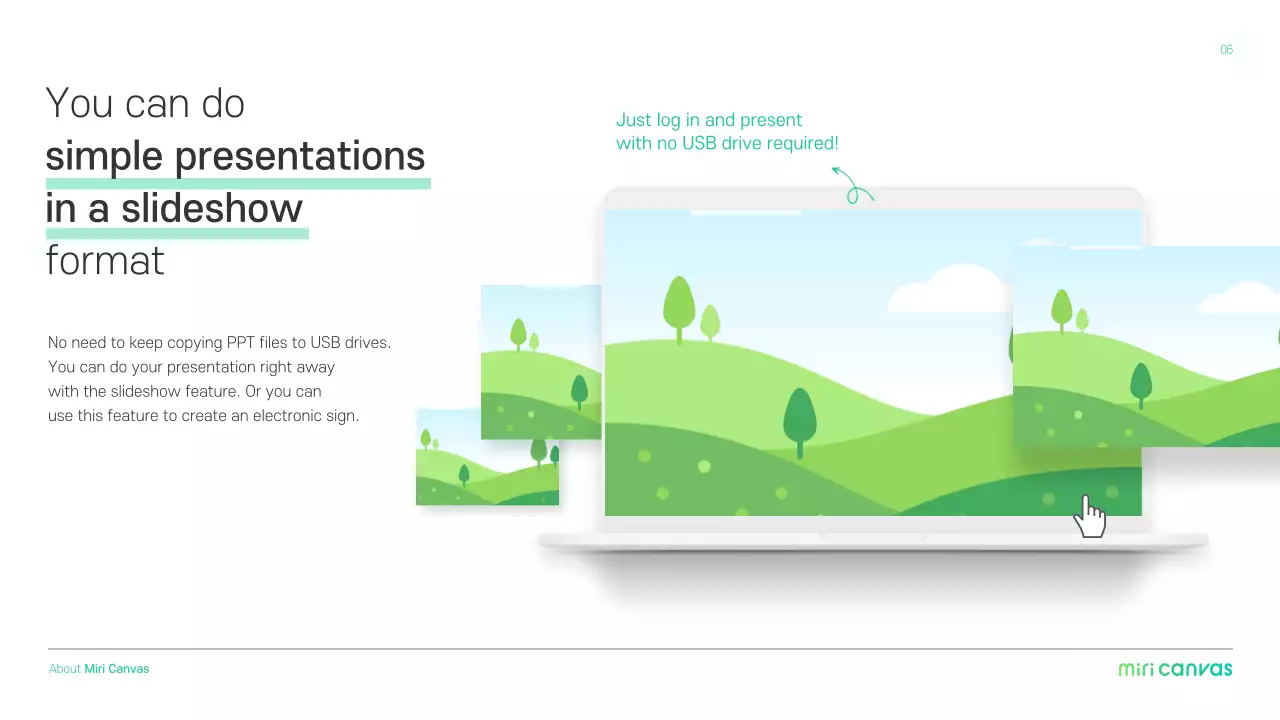 Mint Modern Design Promotion Presentation