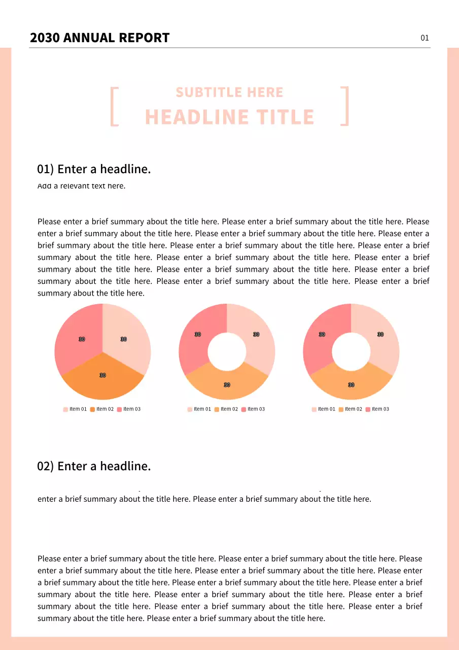 Beige Modern Business Report