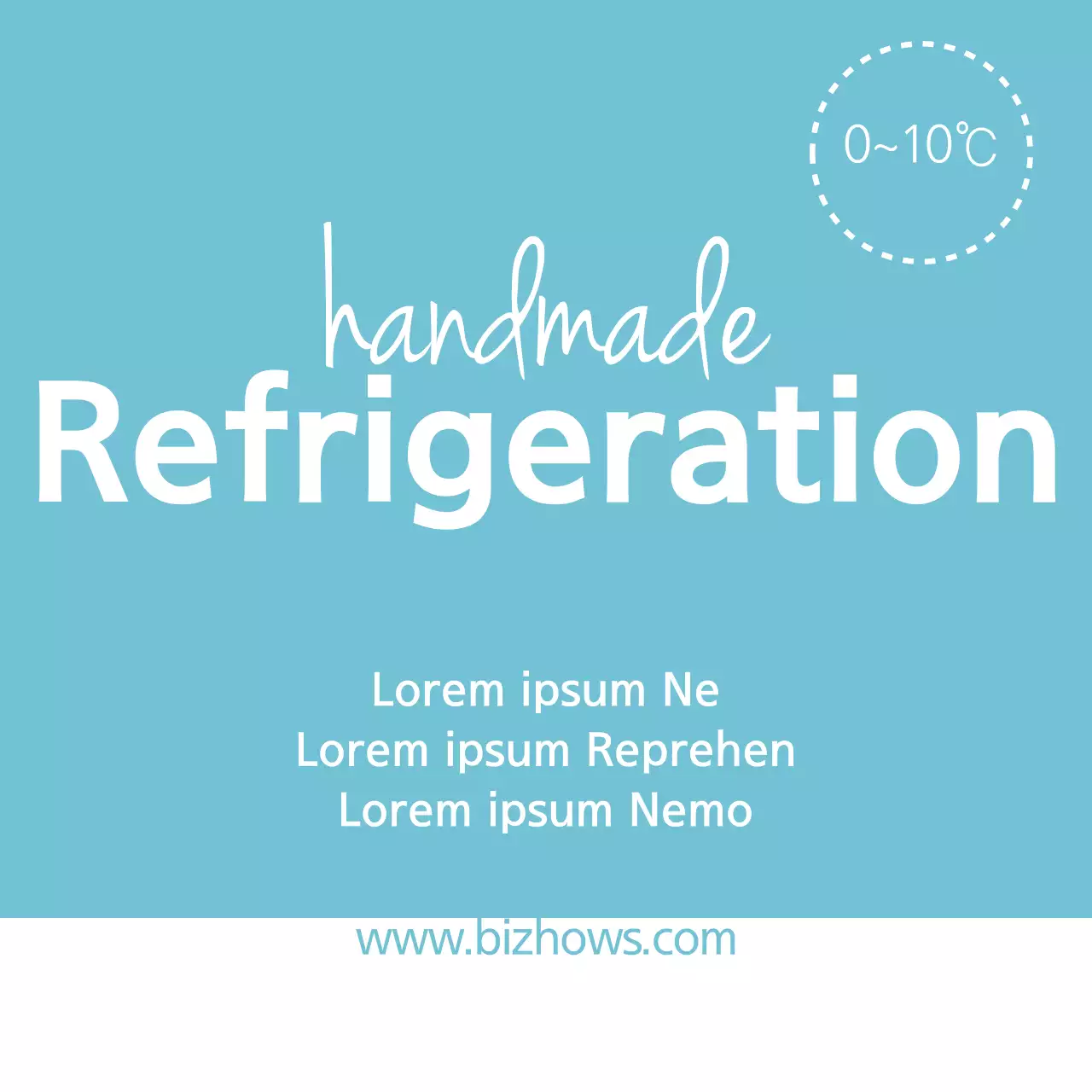 Blue Modern Refrigeration Advertisement Banner