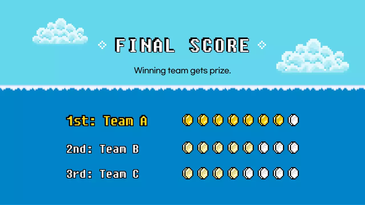 Blue Retro Quiz Event Presentation