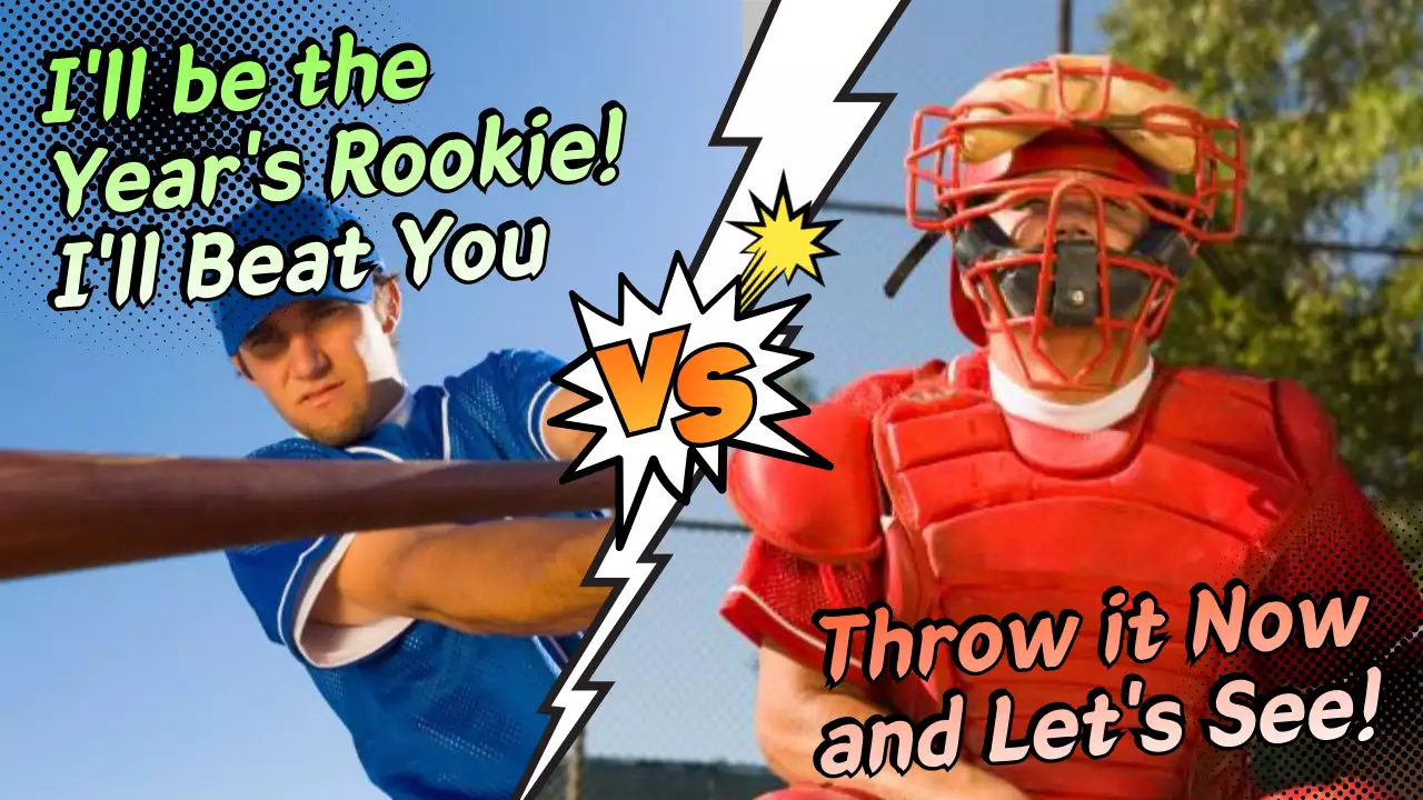 Blue Comic Baseball Promotion YouTube Thumbnail