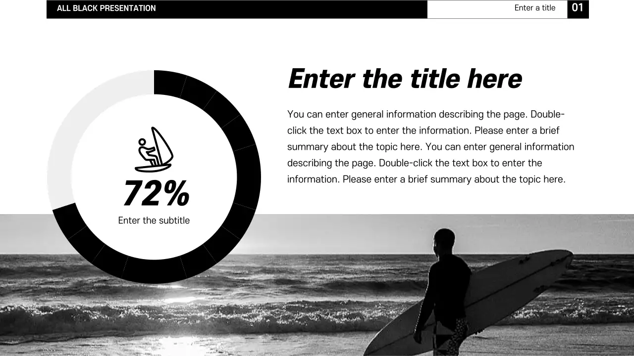 Black Simple Surfing Presentation