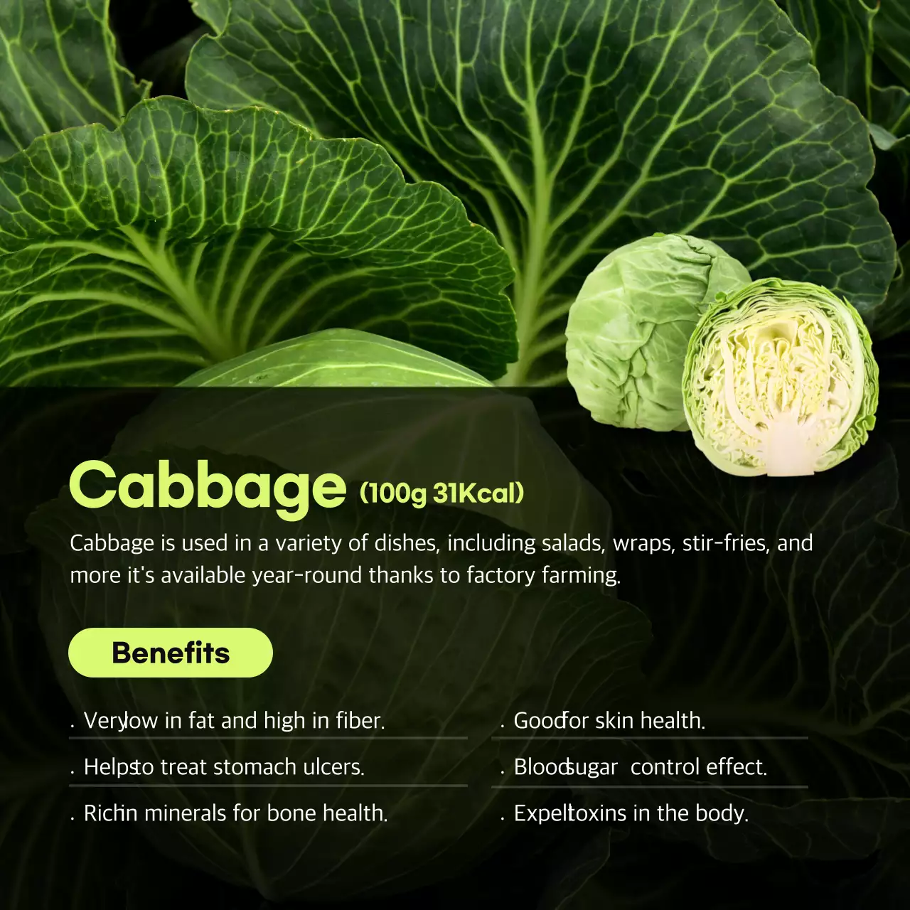 Green Modern Produce Promotion Instagram Carousel