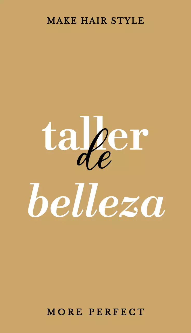 Promote your hair salon with a simple white and black design